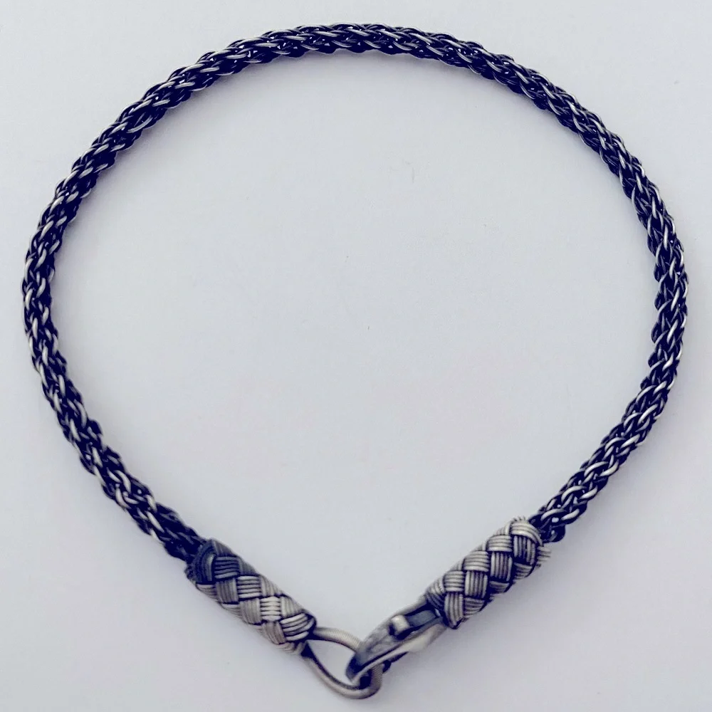 Unisex 925 silver 3mm wire bracelet